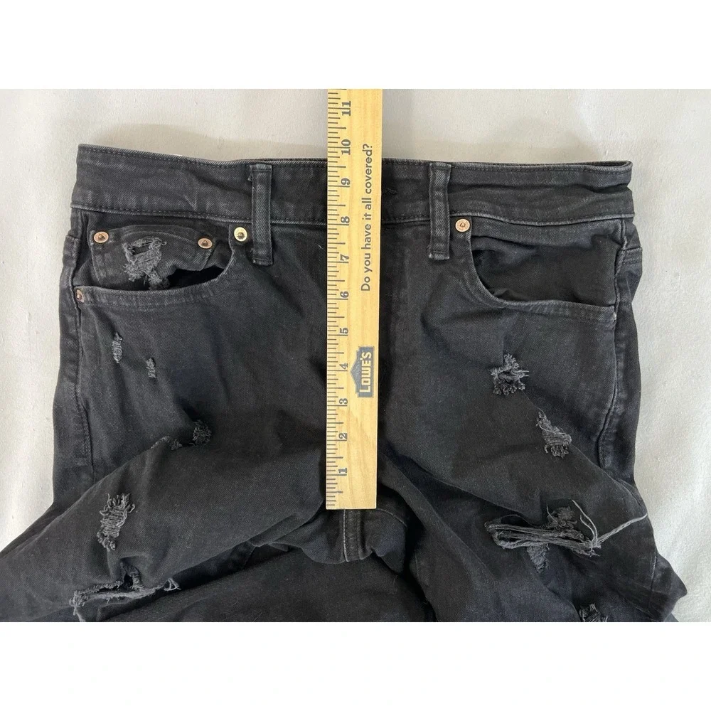 American Eagle‎ Jeans Mens 31x29  Next Level Air Flex Skinny Distressed Black